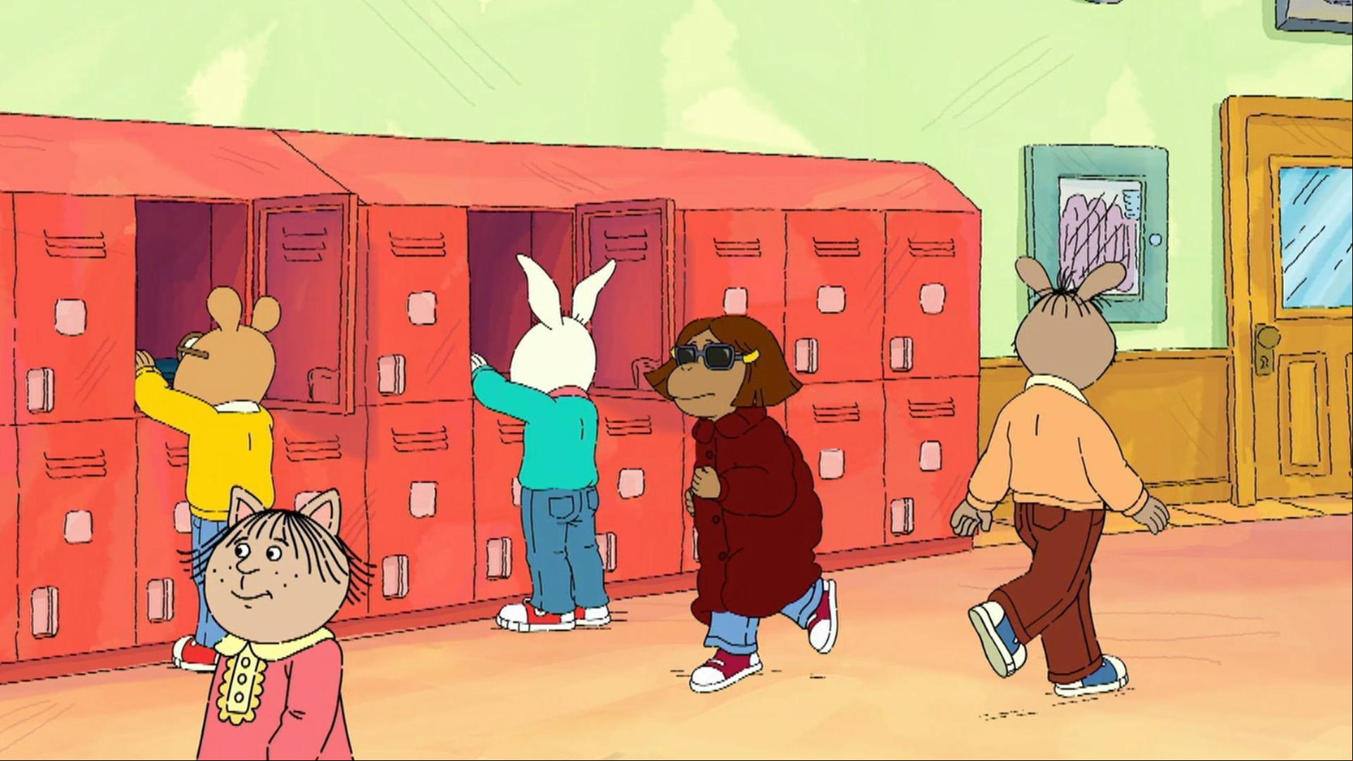 Muffy posts a goofy video of Francine. / Muffy's revved up for the Lakewood Derby.