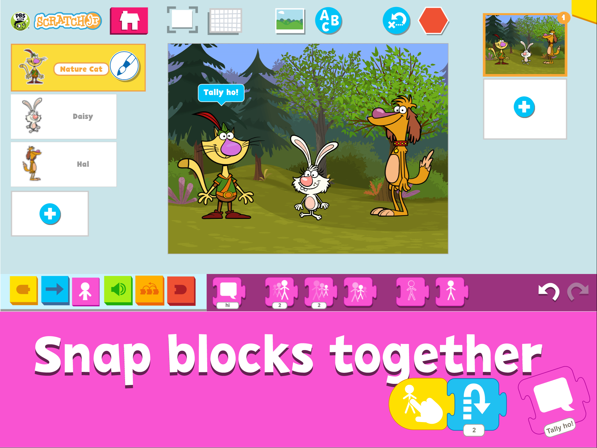 PBS KIDS ScratchJr screenshot.